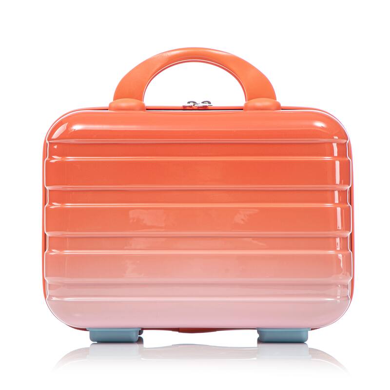 14In 20In 2 pcs in PC Spinner Wheel Luggage, Carry on Suitcase, With Gradient Color and Combination Lock