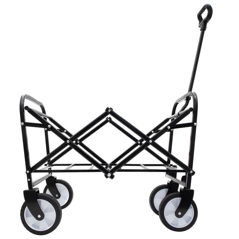 Colorful Collapsible Utility Wagon Cart with Strapping System - 225 lb Capacity