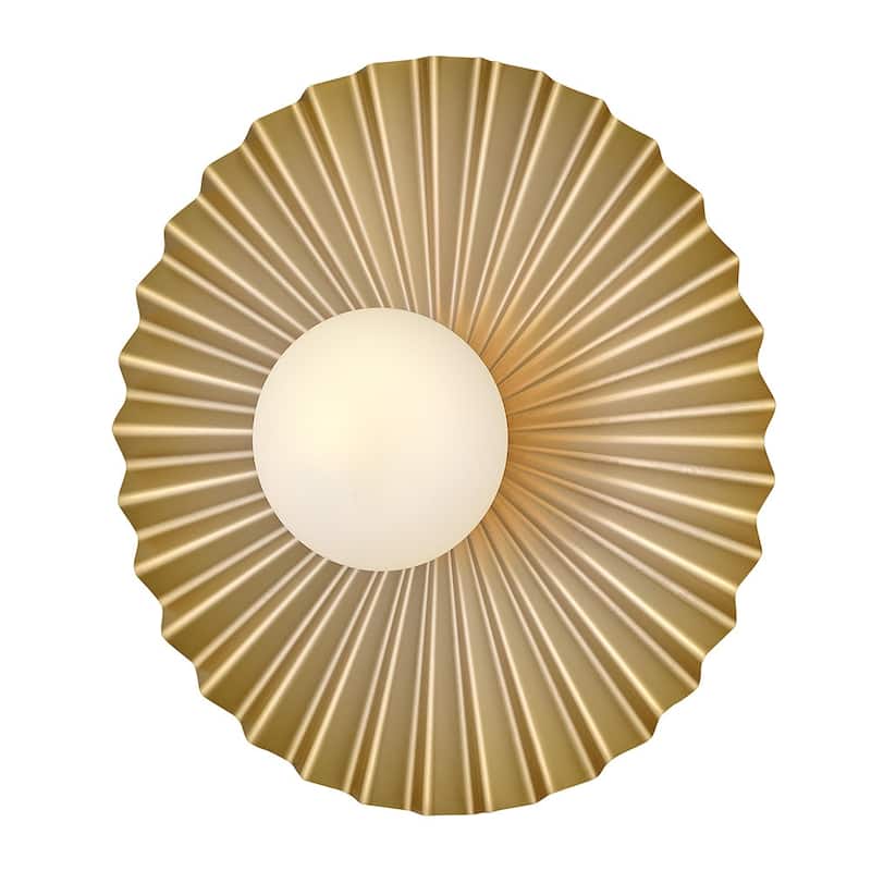 Lark 84393 Stevie 14" Wide Semi-Flush Globe Ceiling Fixture