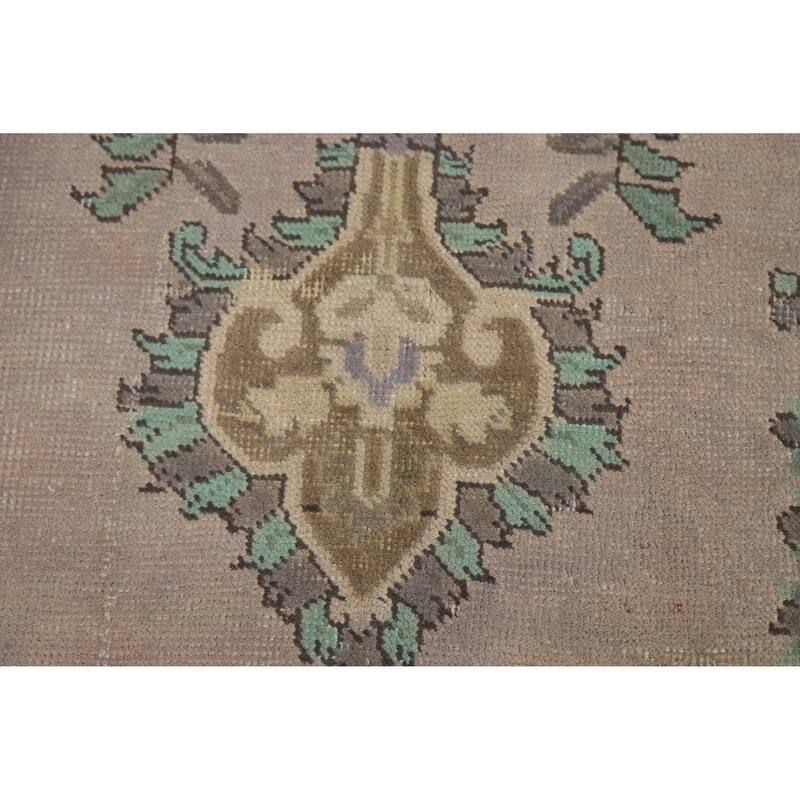 Traditional Grey Tabriz Persian Vintage Area Rug Handmade Wool Carpet - 9'7" x 12'7"