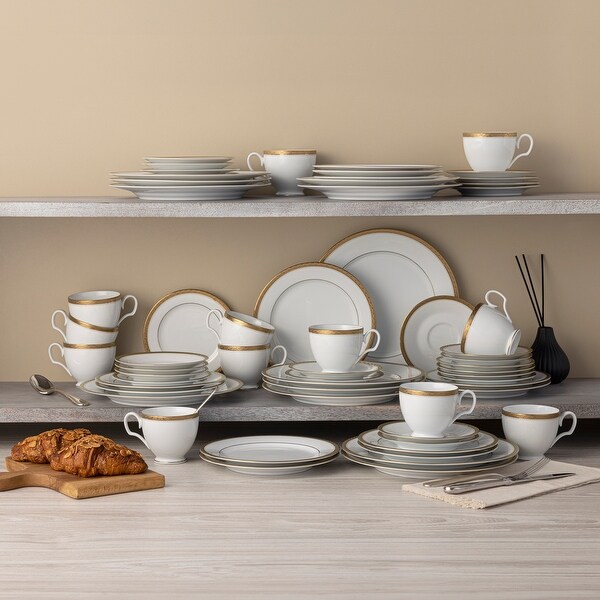 Noritake Charlotta 60-Piece Dinnerware Set, Service For 12 - Bed