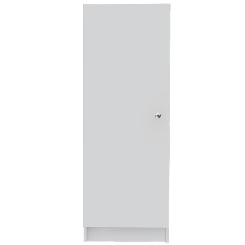 Belleria 47-Inch High Single Door Pantry with Four Interior Shelves - N/A