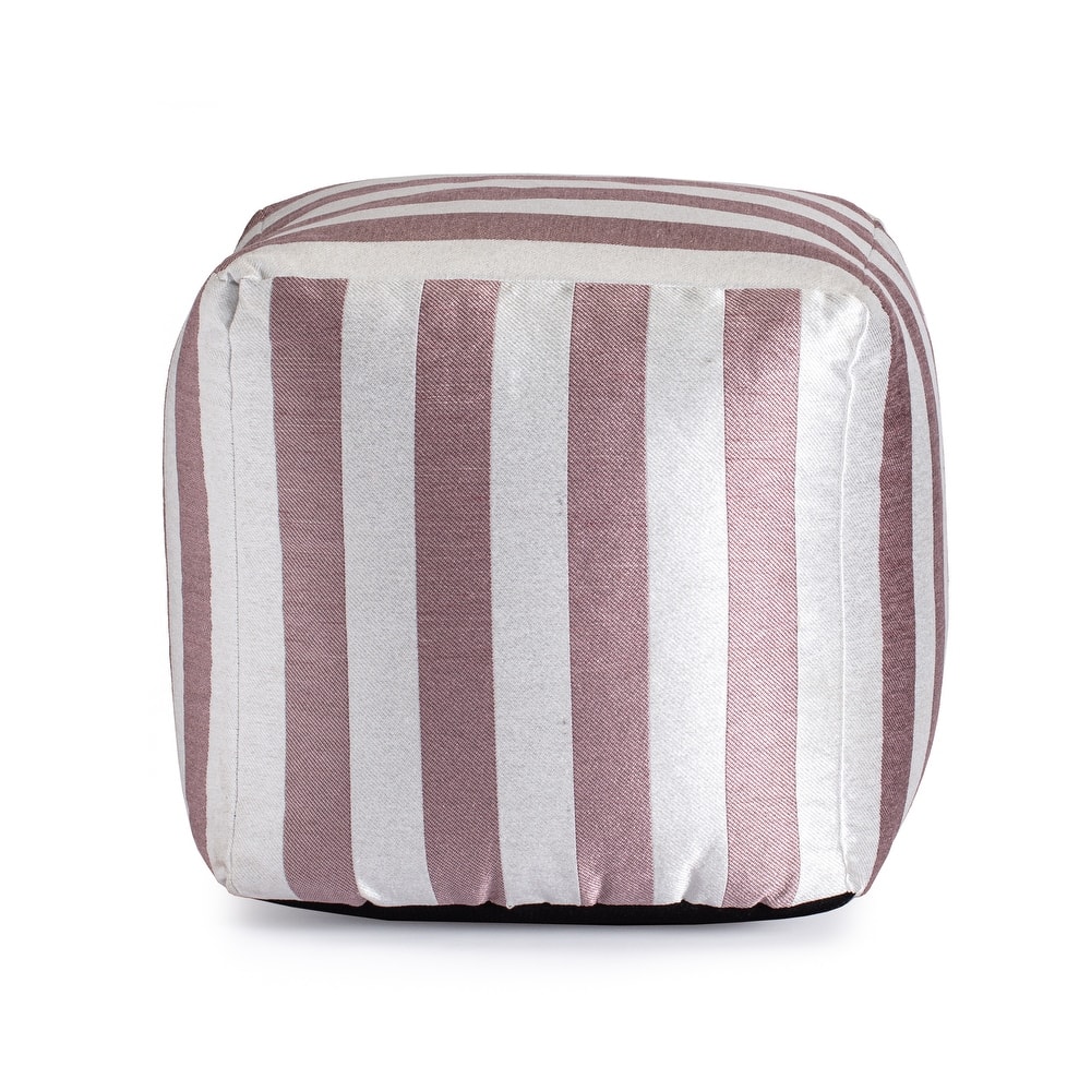 Jani Cape May Indoor/Outdoor 18" x 18" Square Pouf Ottoman