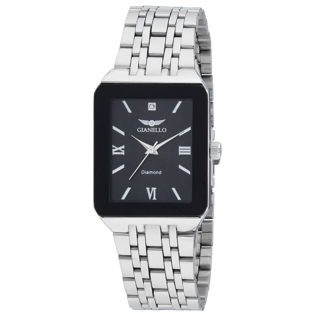 Gianello Genuine Diamond Lumina 28 Tank Link Watch Carat  display picture 1