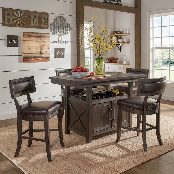 Shop Colter Traditional Espresso Counter Height Dining Set ... (600 x 600 Pixel)