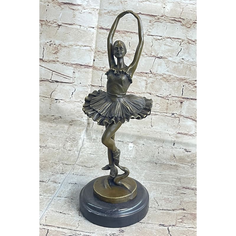 Art Deco Hot Cast Bronze Graceful Ballerina Ballet Statue Sculpture Milo Sale