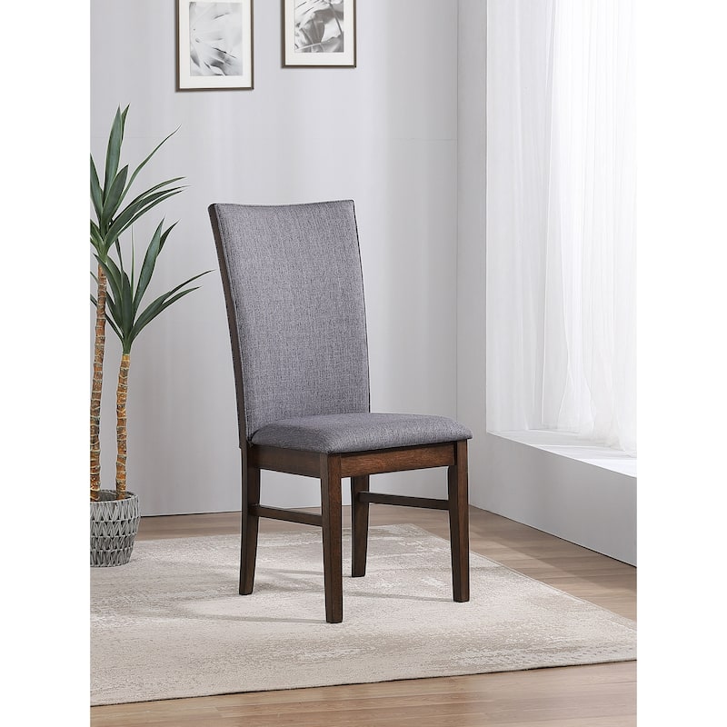 Sherwood Upholstered Dining Side Chair Grey (Set of 2) - 19.25" x 24.00" x 41.75"