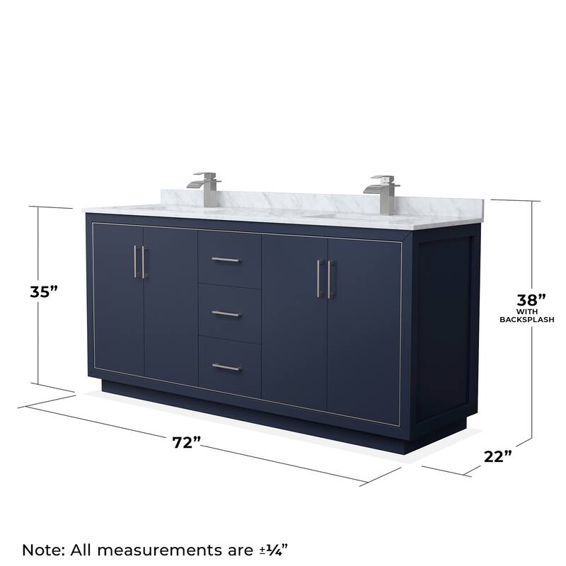 Wyndham Collection WCF1111-72D-NAT-MXX Icon 72" Free Standing Double