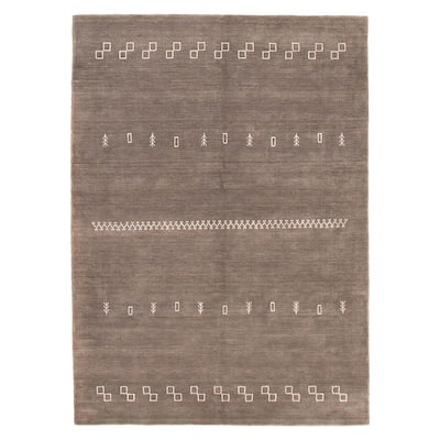 Kashkuli Gabbeh Grey Rug 5'9" x 8'0" - 5'9 x 8'0
