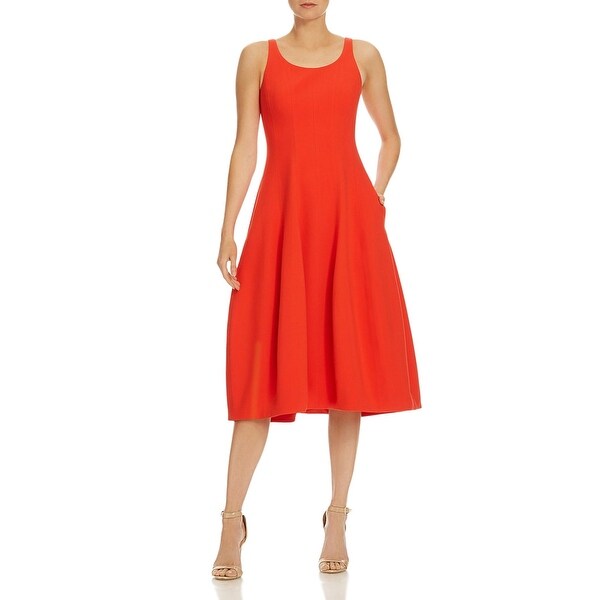 halston heritage midi dress