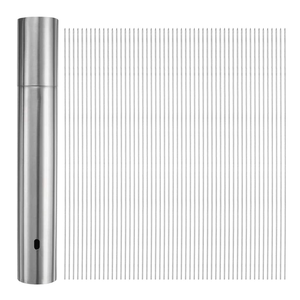 100pcs Kebob Skewers 30cm x 5cm Round Sticks with Tube Storage - 30cm x 5cm