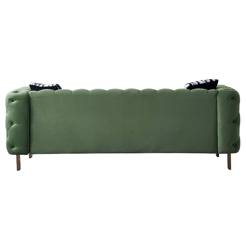 Chesterfield Modern Tufted Velvet Living Room Sofa