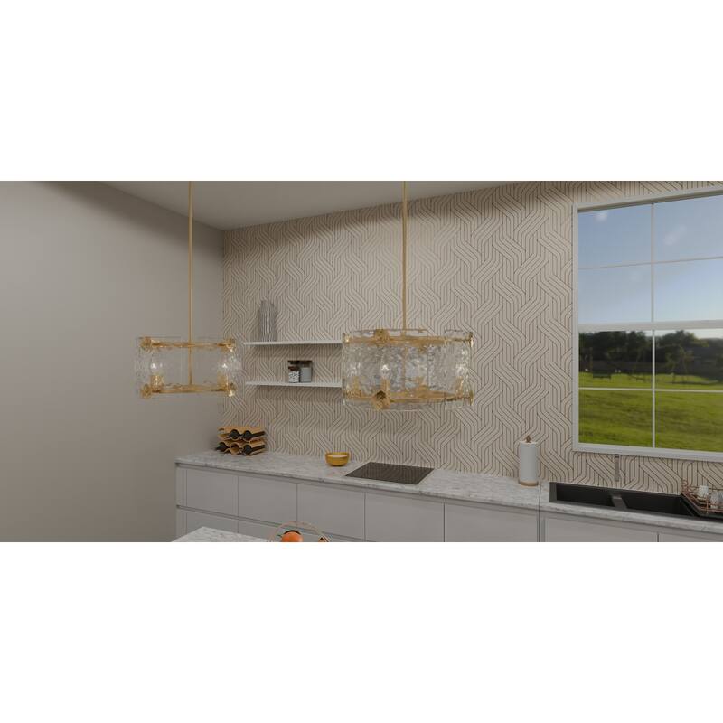 Jolie 4-Light Light Gold Pendant Light