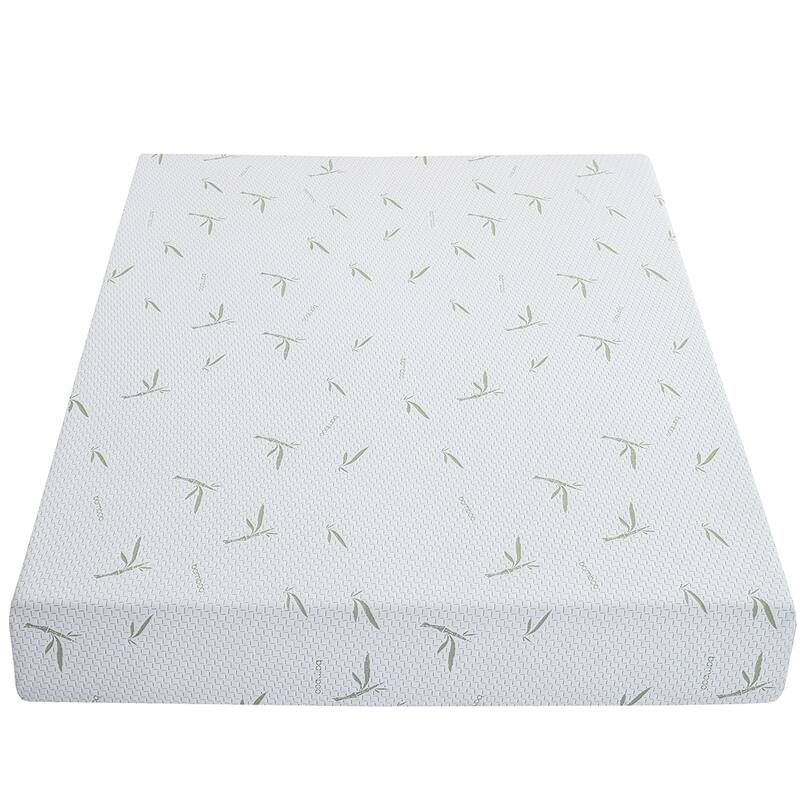 10" Bamboo Memory Foam Mattress, Breathable and Supportive, Cool Sleep