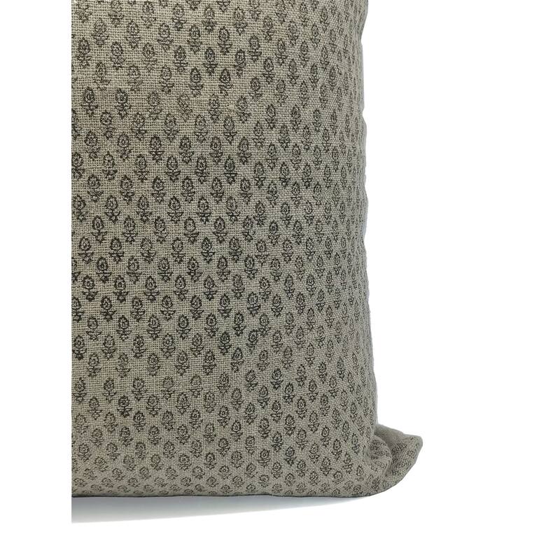 Fabdivine Linen Square Block print pillow Cover