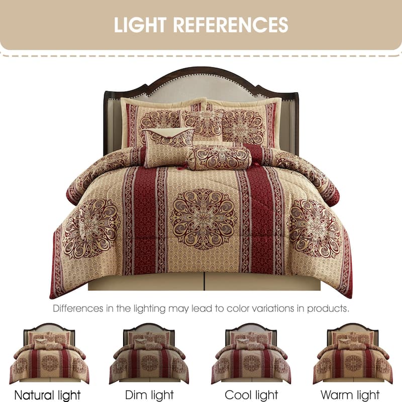 Nanshing Prince 7 Piece Elegant Medallion Comforter Set