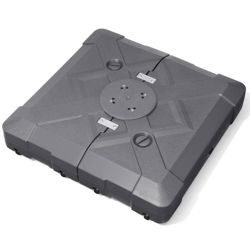 Heavy Duty Sand Water Fillable Patio Offset Cantilever Umbrella Base with Wheels
