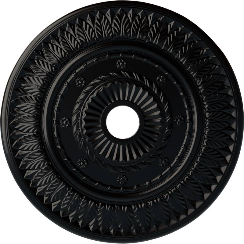 26 3/4"OD x 3 5/8"ID x 1 1/8"P Leaf Ceiling Medallion