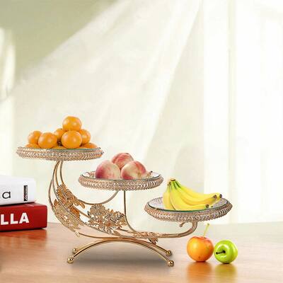 Fruit Plate And Cake Holder Round/Square Glass Bowl