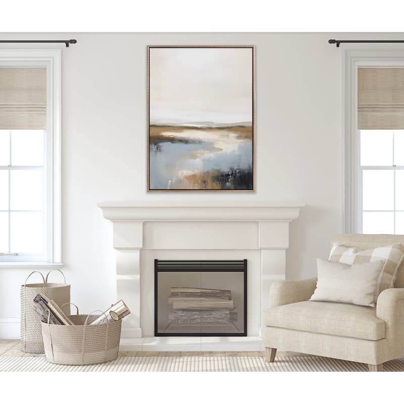 Sylvie Beaded Idyllic Retreat Framed Canvas by Amy Lighthall