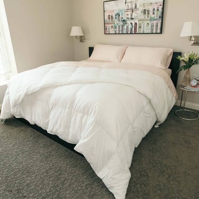 Colossal King Oversized Down Alternative Baffle Box Comforter