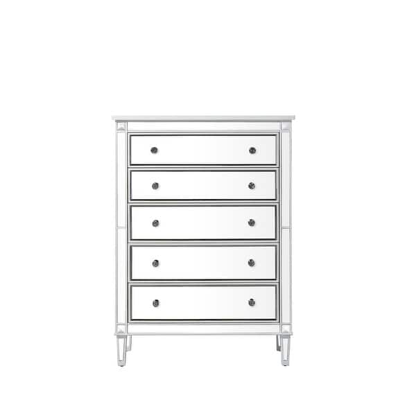 slide 2 of 14, 5-Drawer 36" Chest Antique White