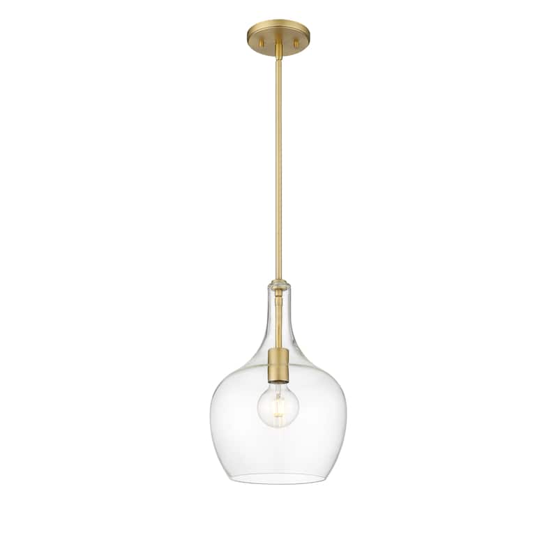 Lamara 1-Light Pendant Light - Vintage Brass - 10