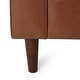 preview thumbnail 24 of 37, Malinta Contemporary Faux Leather Cushioned Club Chair by Christopher Knight Home