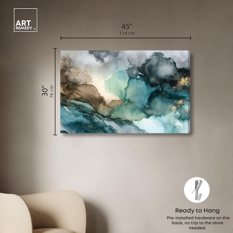 Veiled Inlet Canvas by Art Remedy, Gallery Wrapped