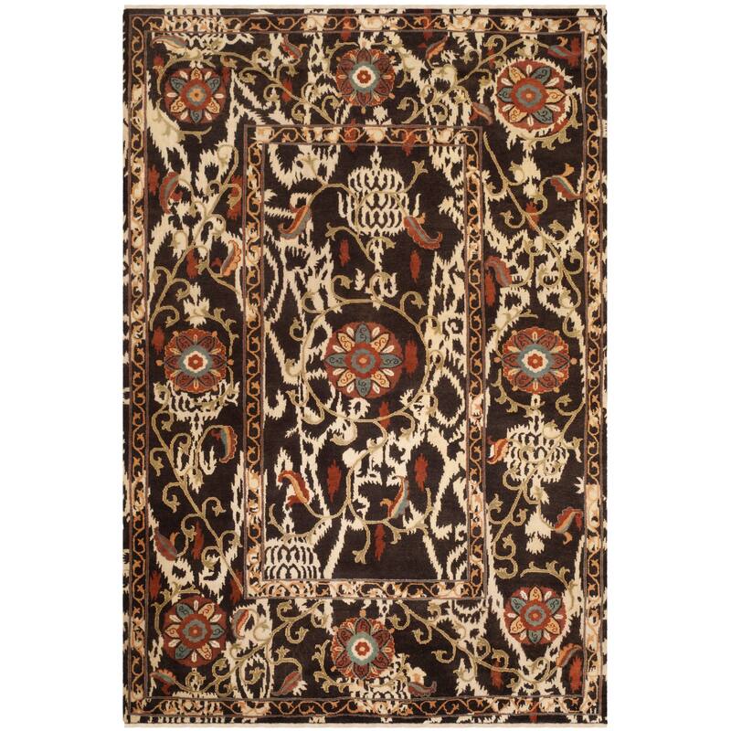SAFAVIEH Couture Hand-knotted Oushak Azize Traditional Oriental Wool Rug