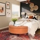 preview thumbnail 5 of 11, Adeco Half Moon Storage Ottoman Lift Top Entryway or Bed Bench