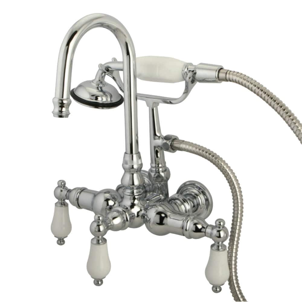 Kingston Brass Vintage Wall Mounted Clawfoot Tub Filler with Personal