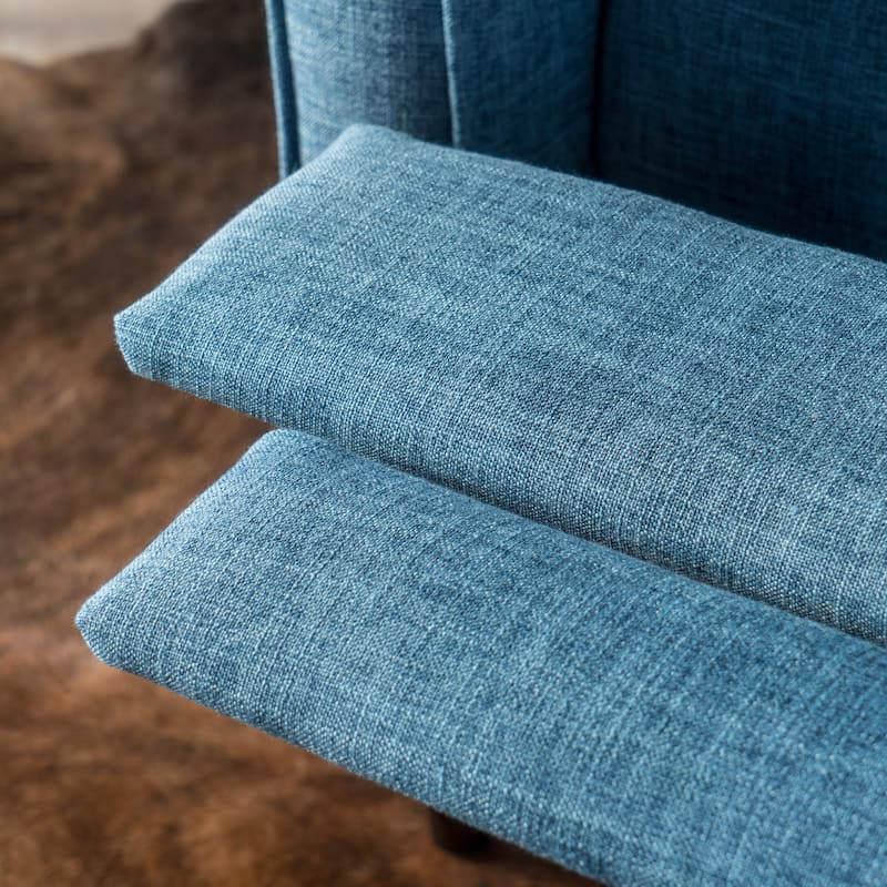 Mervynn Mid-Century Modern Button Tufted Fabric Recliner by Christopher Knight Home