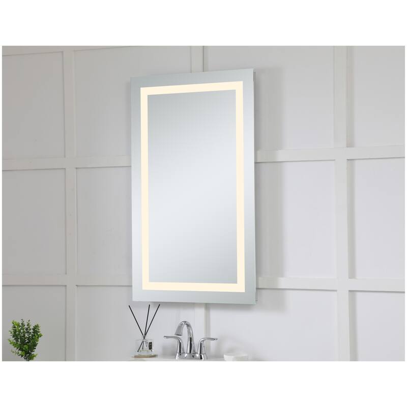 Elegant Lighting Nova 40" x 24" 3000K LED Mirror with Defogging System