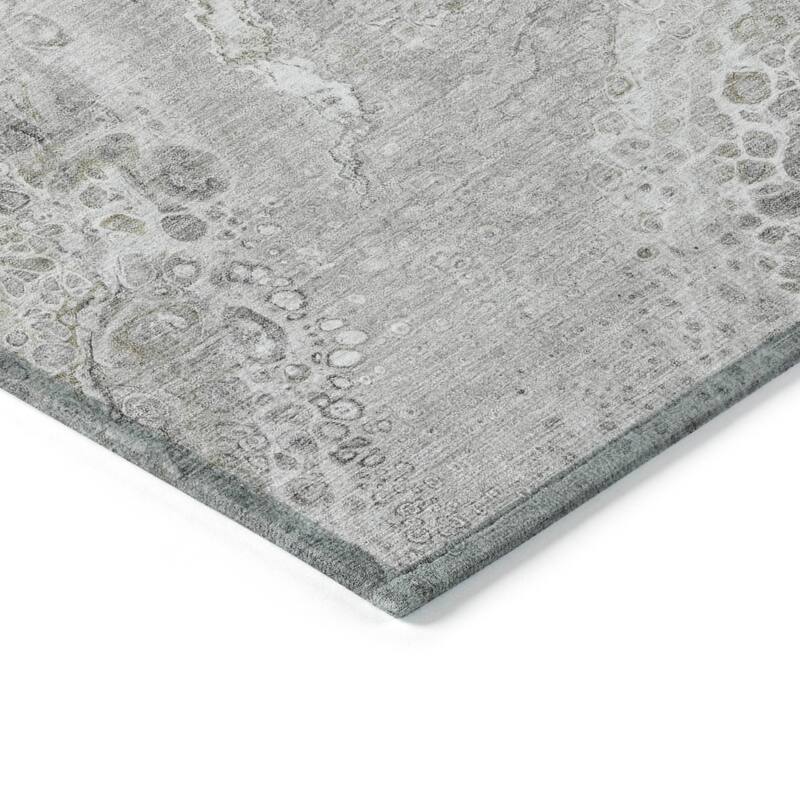 Machine Washable Indoor/ Outdoor Chantille Modern Abstract Rug