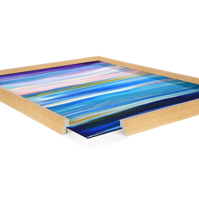 Kate and Laurel Blake Seaside Serenity Frame Printed Art by Xizhou Xie