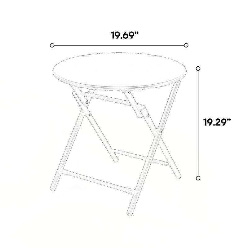 3 Piece Patio set, Outdoor Camping Chairs with Breathable Textilene Fabric, folding table with steel table top