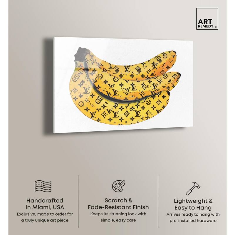 Fashion Bananas Acrylic by Art Remedy, Ready to Hang