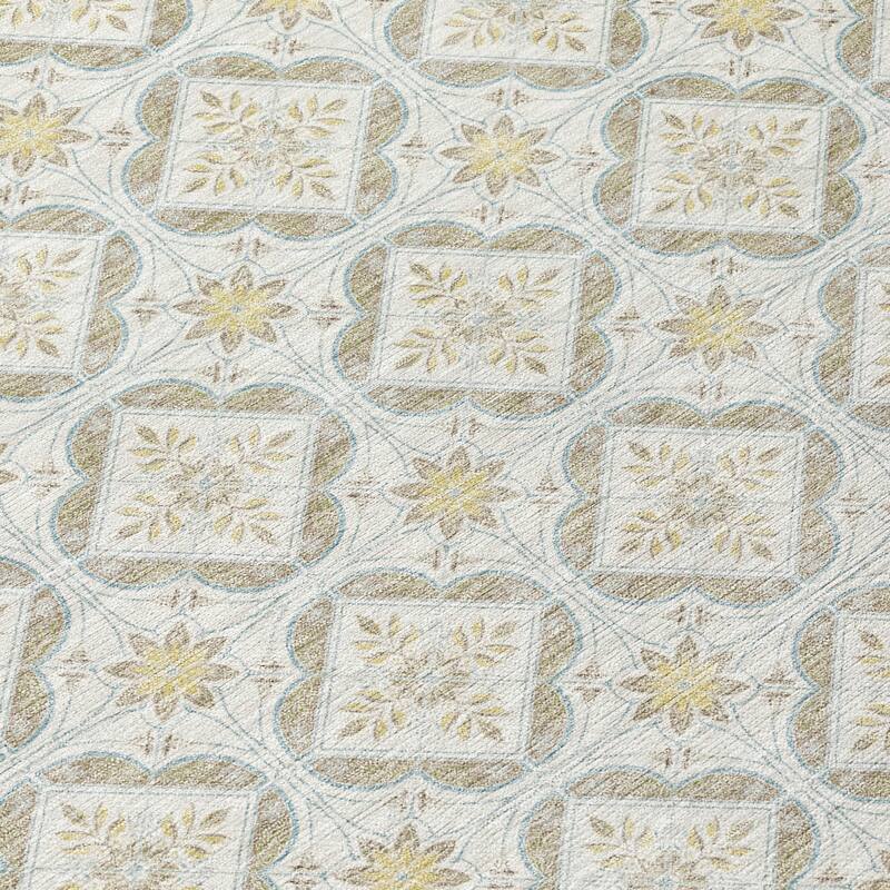 Machine Washable Indoor/ Outdoor Contemporary Granby Chantille Rug