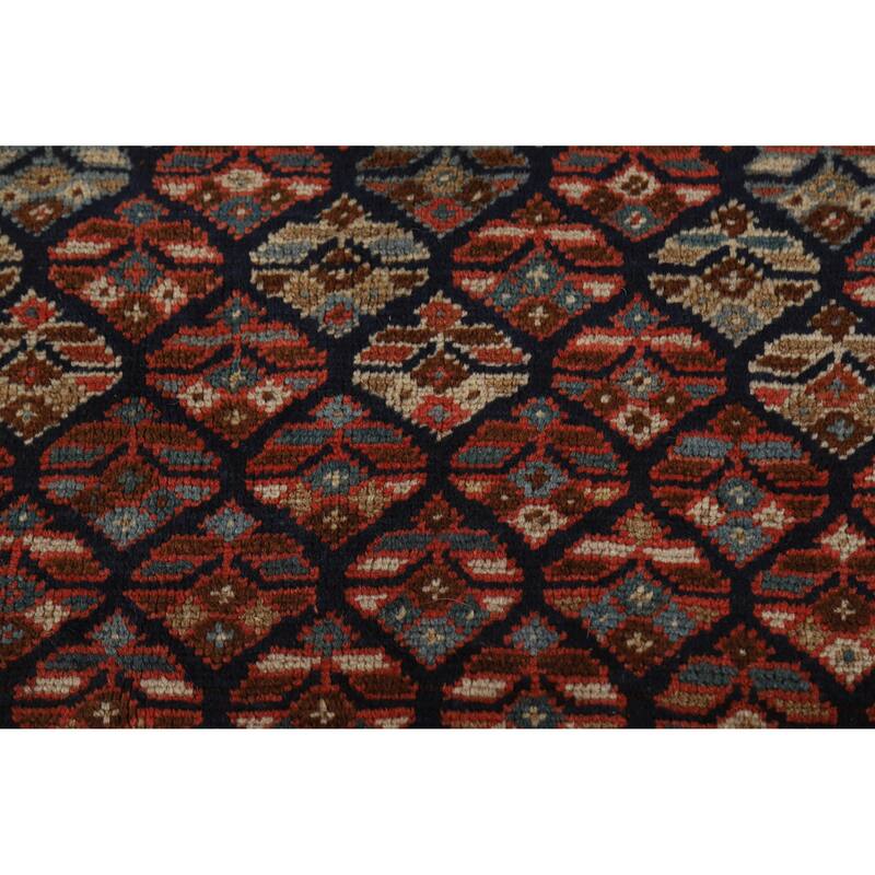 Pre-1900 Antique Vegetable Dye Kazak Area Rug Handmade Wool Carpet - 5'5" x 13'4"