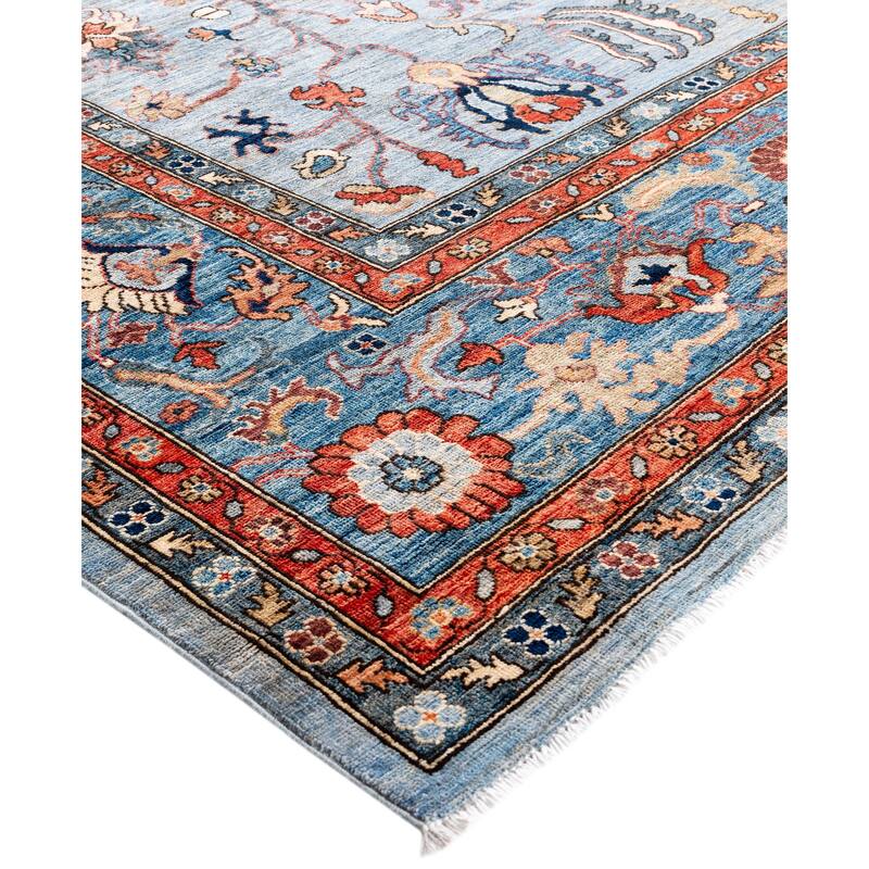 Serapi One-of-a-Kind Hand-Knotted Area Rug - Gray - 10' 0" x 13' 8"