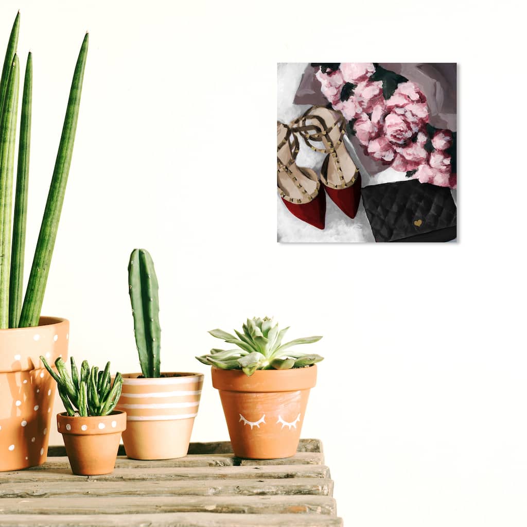 Wynwood Studio Canvas Fashion and Glam All Things Lovely Pink and Pastel Pink Glam Wall Art Canvas Print