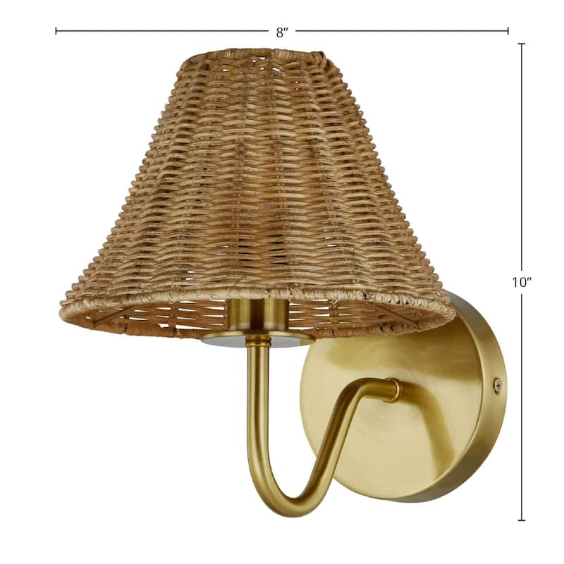 Finn Metal Wall Sconce, Natural