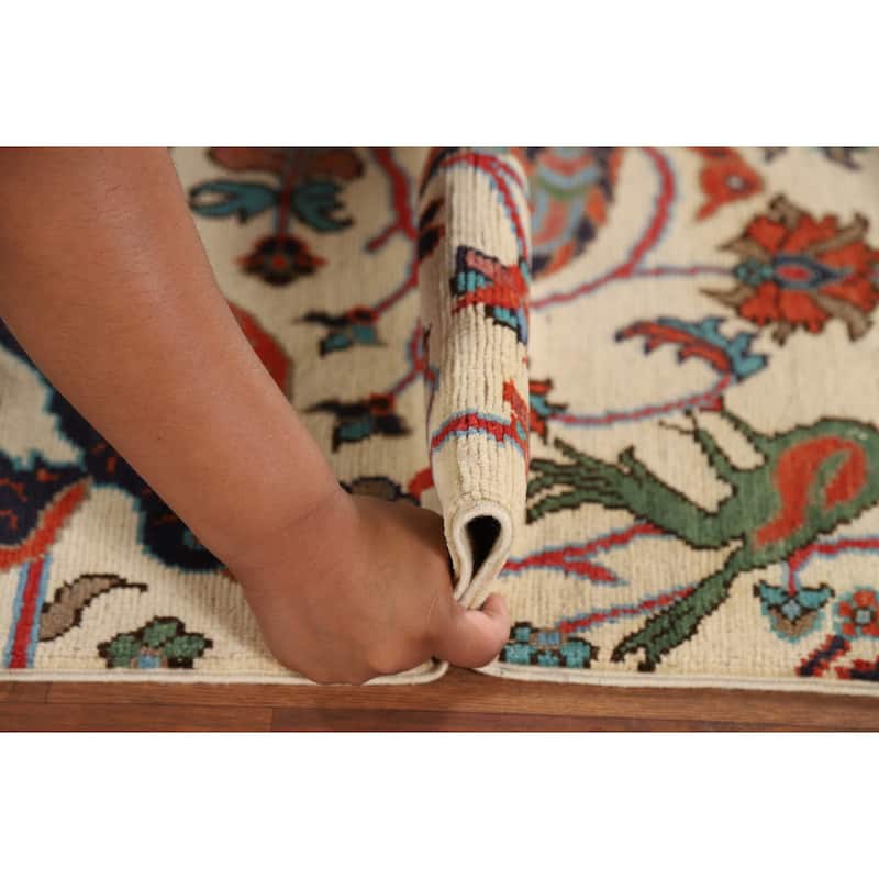 Animals Design Ziegler Foyer Rug Hand-Knotted Wool Carpet - 2'0" x 3'0"