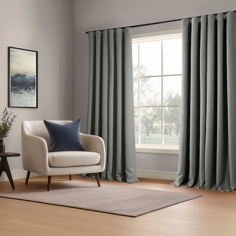 Exclusive Fabrics Room Darkening Curtains for Bedroom & Living Room Curtains - Window Drapes (2 Panels).