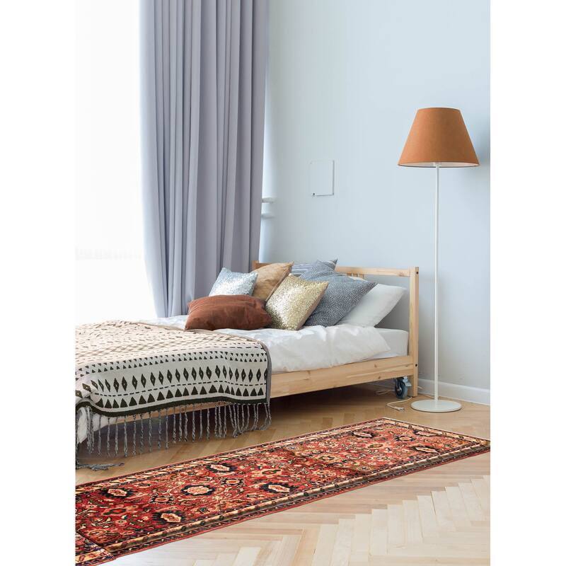 ECARPETGALLERY Hand-knotted Anadol Red Wool Rug - 2'8 x 9'7