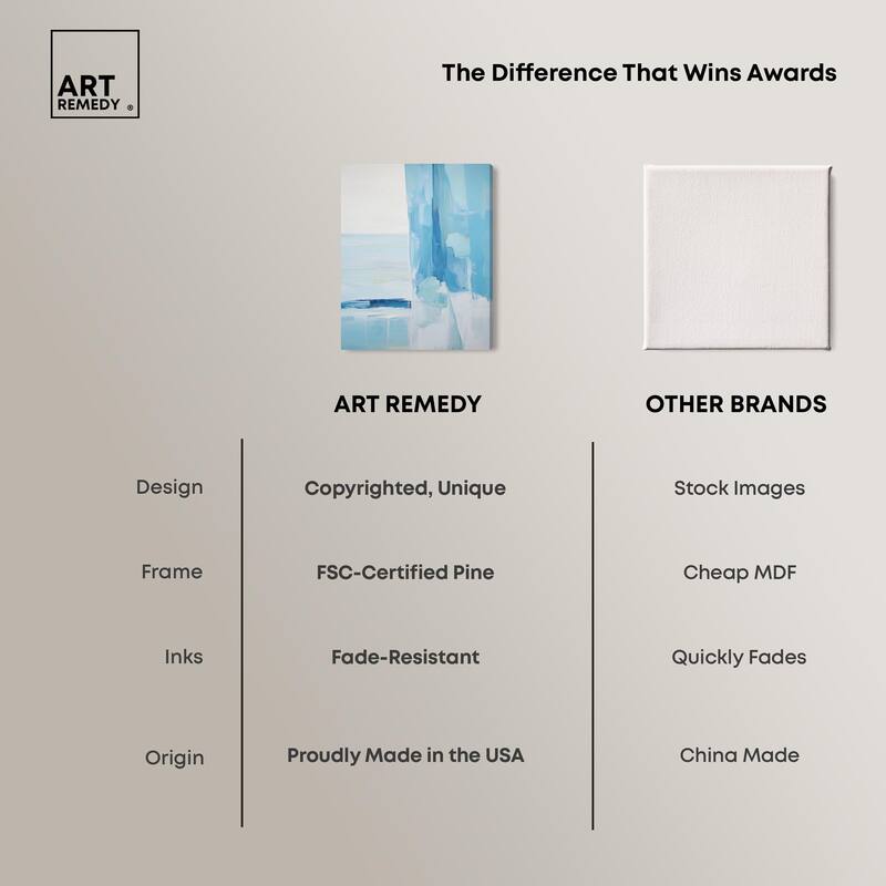 Seraphic Blues I Canvas by Art Remedy, Gallery Wrapped