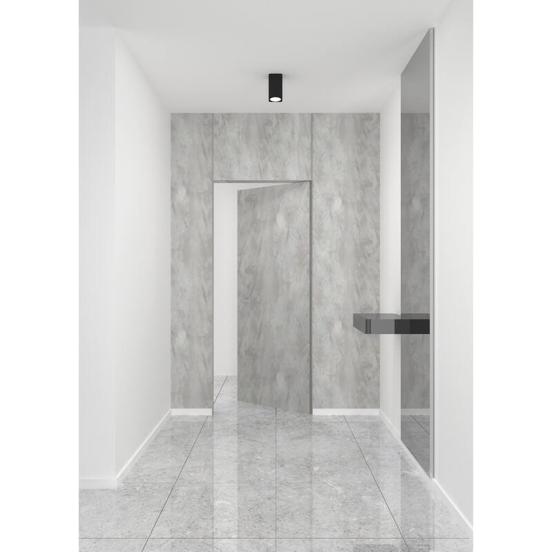Solid Hidden Door with Handle Planum 0010 Onyx