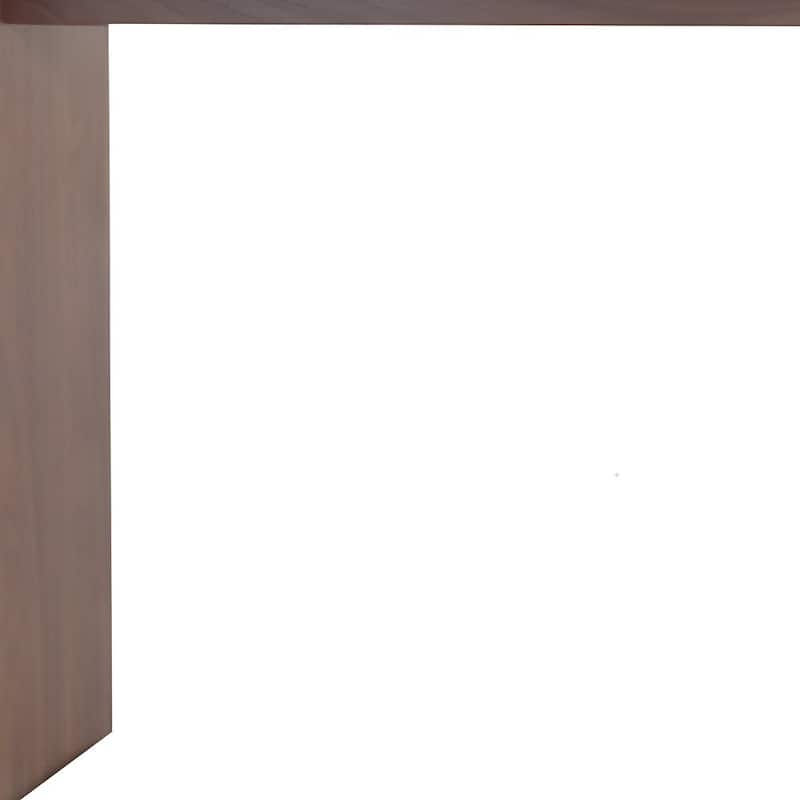 HomeRoots 60" Brown Wood Rectangular Bar Table - 60 in. x 40 in. x 18 in.