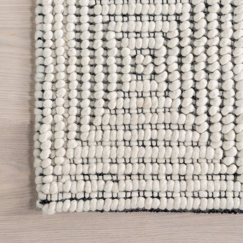Nuloom Mykel Geometric Lattice Wool Area Rug